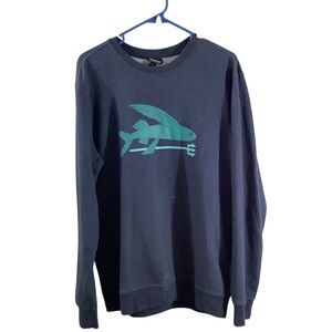 Patagonia Organic Cotton Heathered Navy Crew Sweatshirt